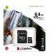 Kingston Tarjeta MicroSD XC 64GB Clase 10 UHS-I + Adaptador