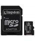 Kingston Tarjeta MicroSD XC 64GB Clase 10 UHS-I + Adaptador
