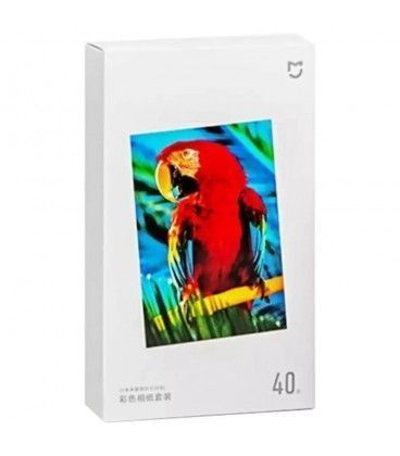 Xiaomi Instant Photo Paper 6 40 Hojas - Papel Fotográfico para Xiaomi 1S Set