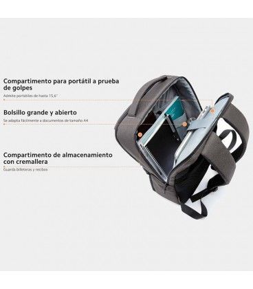 Mochila impermeable Xiaomi Commuter Backpack Gris Claro 21L