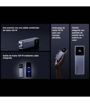 Xiaomi 165W Power Bank 10000mAh (Cable Integrado)