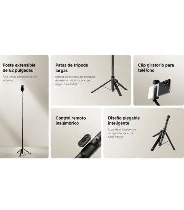 Xiaomi Zoom Floor Selfie Stick Tripod 62" - Trípode 1.60m