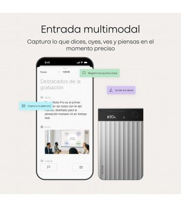 Plaud Note PRO 64GB - Grabadora de voz con IA