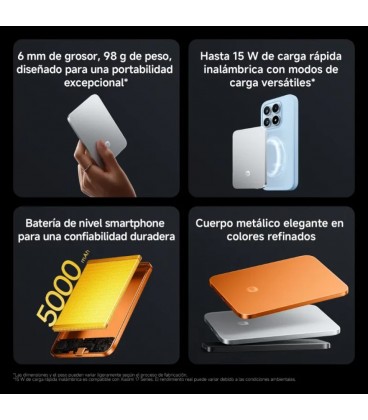 Xiaomi UltraThin Magnetic Power Bank 5000 15W 5000 mAh