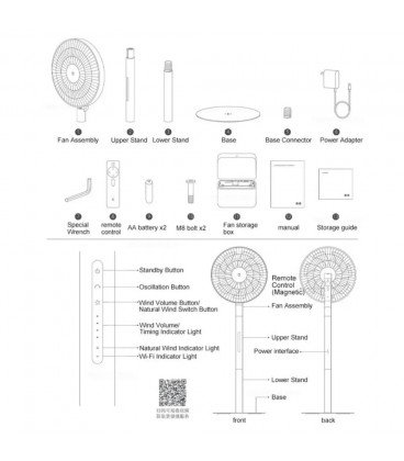 Xiaomi Mijia Smart Standing Fan Pro Slim Ventilador