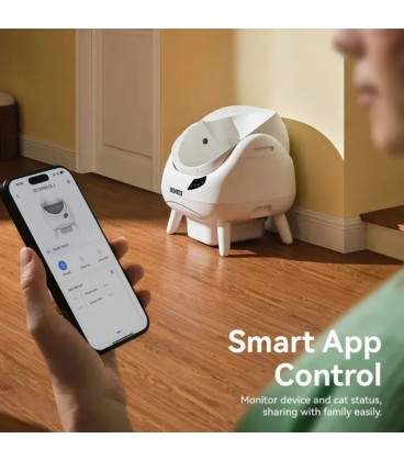 Catlink Open-X Gris Con Tapa Abierta WiFi - Arenero Autolimpiable